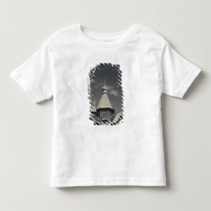T-shirts Igreja Ortodoxa Russa tradicional de madeira