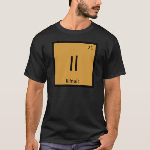 T-shirts Il - Tabela Periódica da Química do Estado de Illi