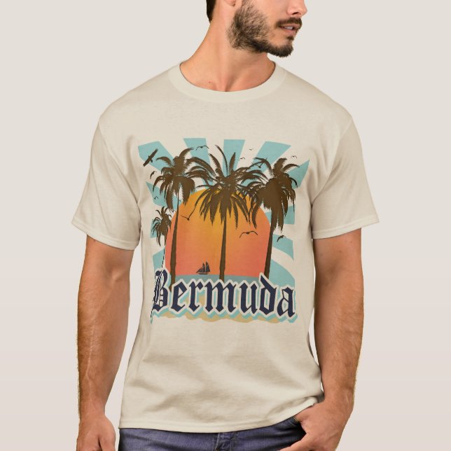 T-shirts Ilha de lembranças de Bermuda (Frente)