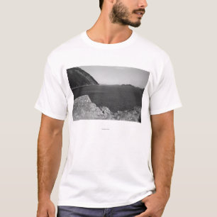 T-shirts Ilha de Lummi, WA - vista das rochas de Lummi