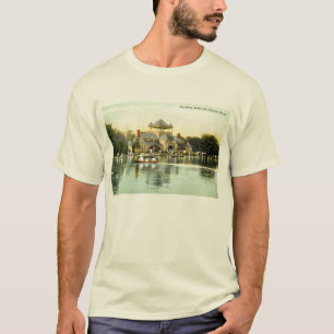 T-shirts Ilha do Belle do pavilhão, vintage 1915 de Detroi