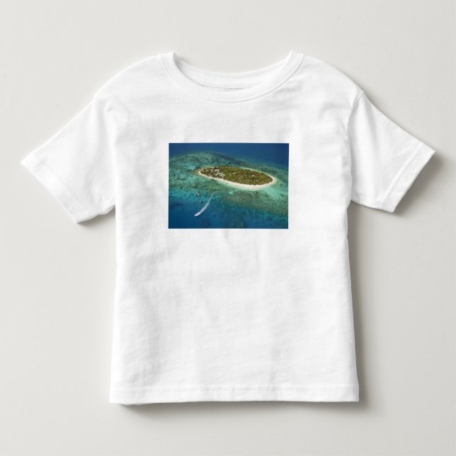T-shirts Ilha do Tesouro Resort e barco, Fiji (Frente)