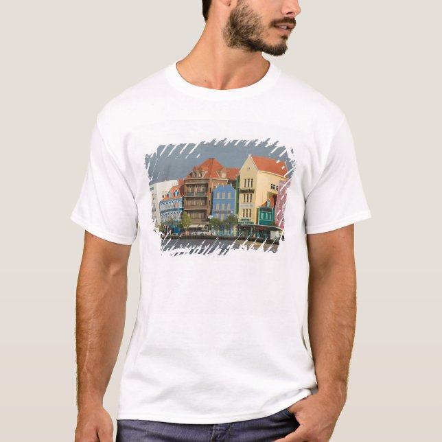 T-shirts Ilhas ABC, CURACAO, Willemstad: Harborfront 2 (Frente)