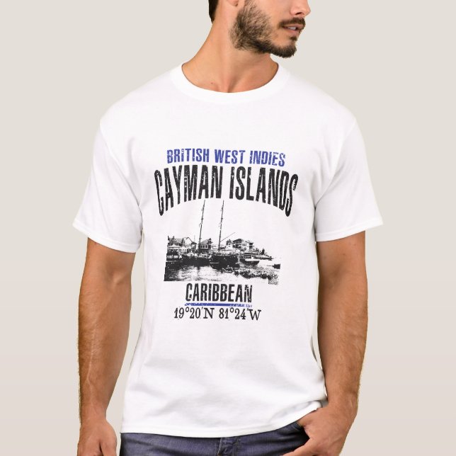 T-shirts Ilhas Cayman (Frente)