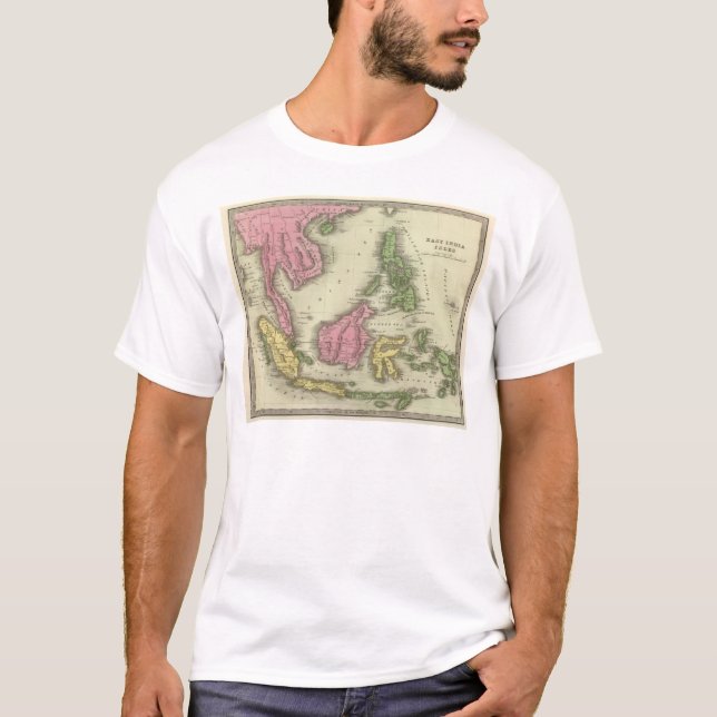 T-shirts Ilhas do indiano do leste (Frente)