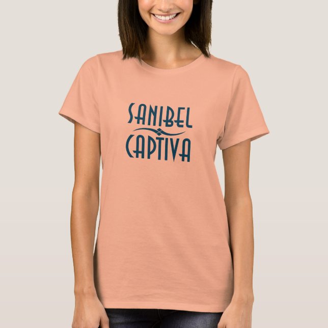 T-shirts Ilhas Florida de Sanibel Captiva (Frente)