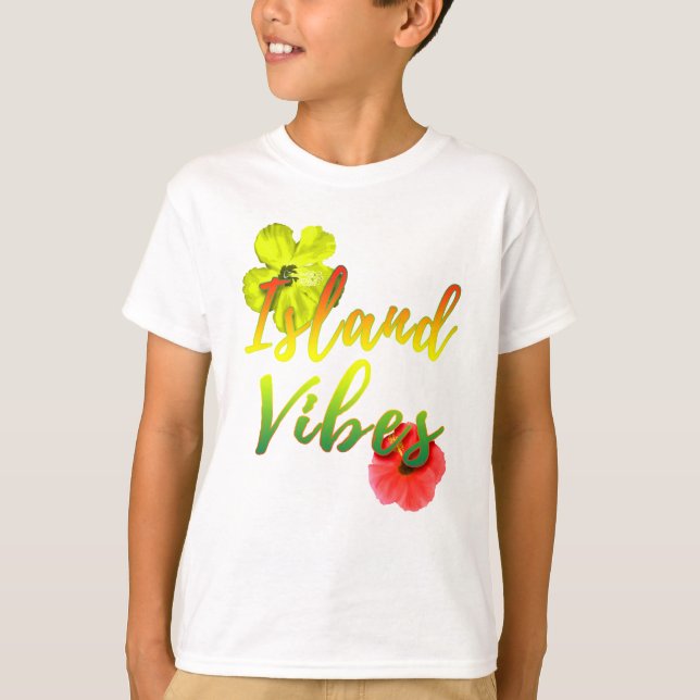 T-shirts Ilhas Vibes Rasta Reggae Tropical (Frente)