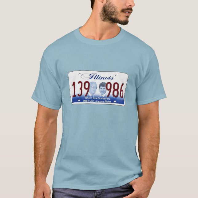 T-shirts Illinois - onde nossos governadores fazem nossas (Frente)