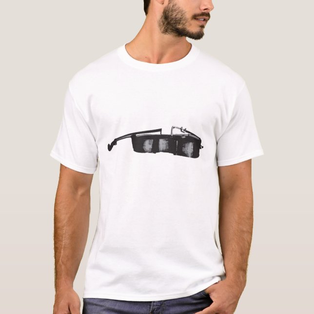 T-shirts illustraton do violoncelo (Frente)