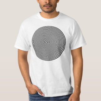 T-shirts ilusão 3D óptica espiral