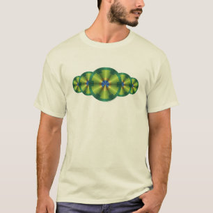 T-shirts Ilusões de Peacock Camisa-Luz Masculina