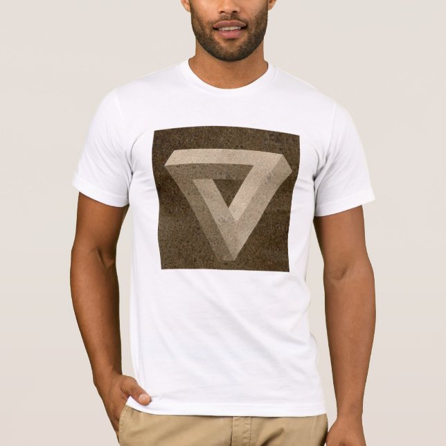 T-shirts Ilusões Óticas - O Triângulo Impossível (Frente)