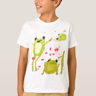 T-shirts Ilustração bonito do sapo