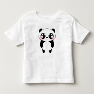 T-shirts Ilustração bonito do urso de panda
