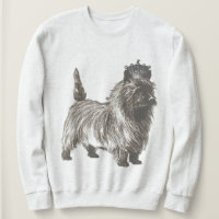 Ilustração Cairn Terrier Puppy Dog Vintage
