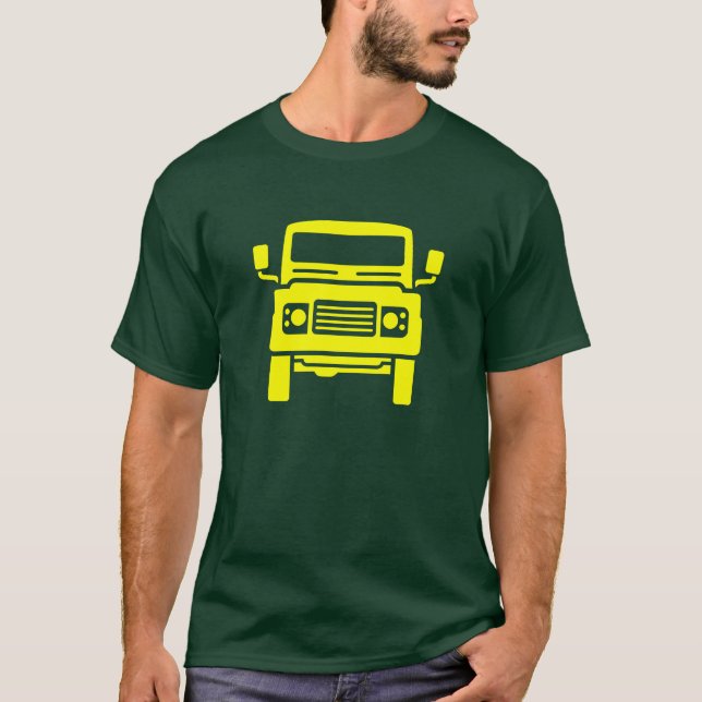 T-shirts Ilustração clássica de Land Rover (Frente)
