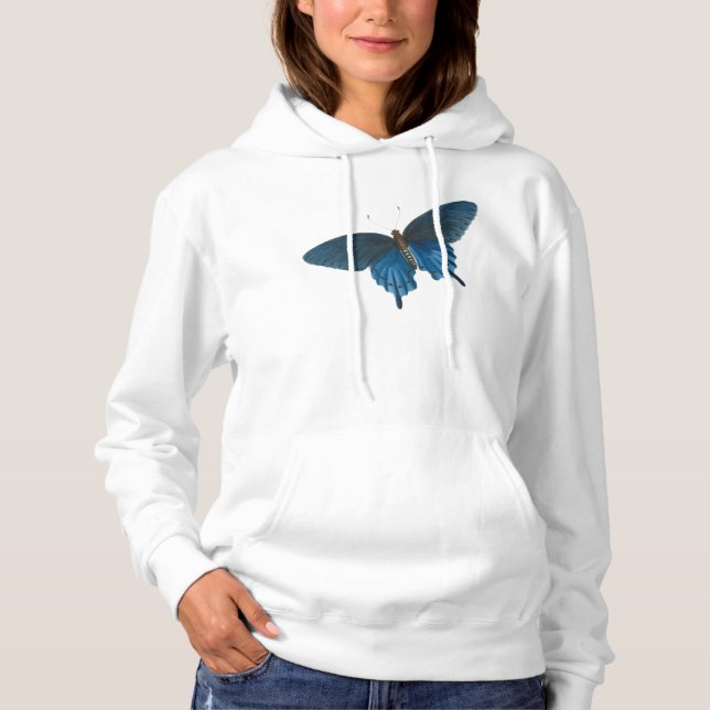T-shirts Ilustração da Borboleta Azul (Frente)