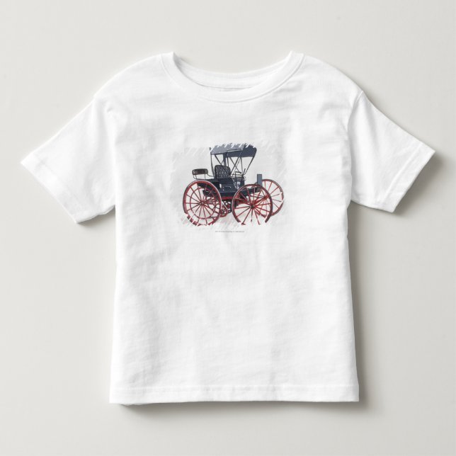 T-shirts Ilustração da carruagem horseless (Frente)