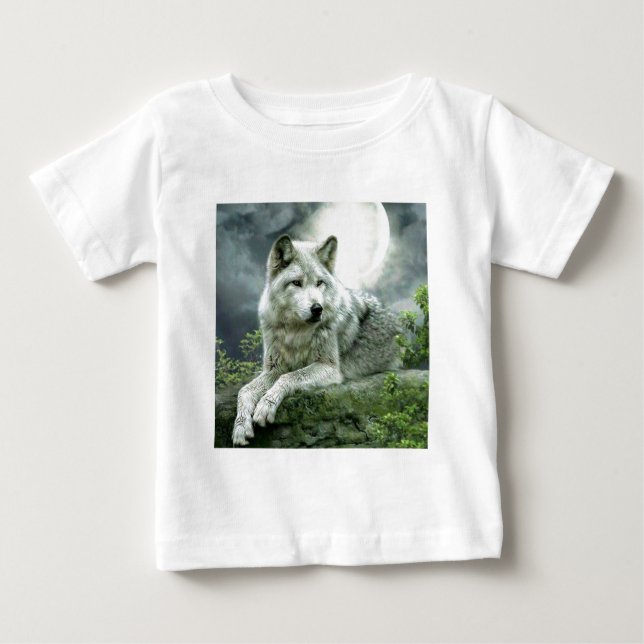 T-shirts Ilustração de Arte Imaginativa do Lobo Mais Vendid (Frente)