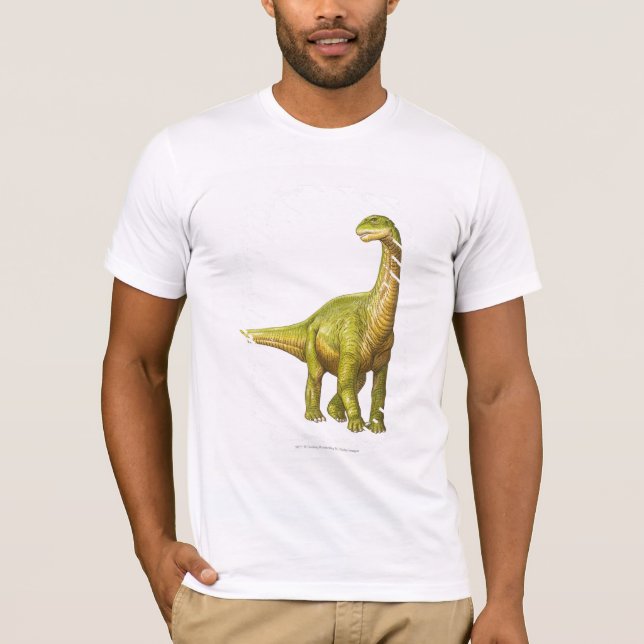 T-shirts Ilustração de um Camarasaurus (Frente)
