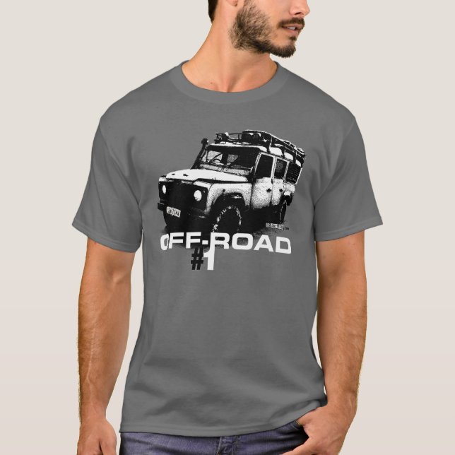 T-shirts Ilustração do defensor de Land Rover (Frente)
