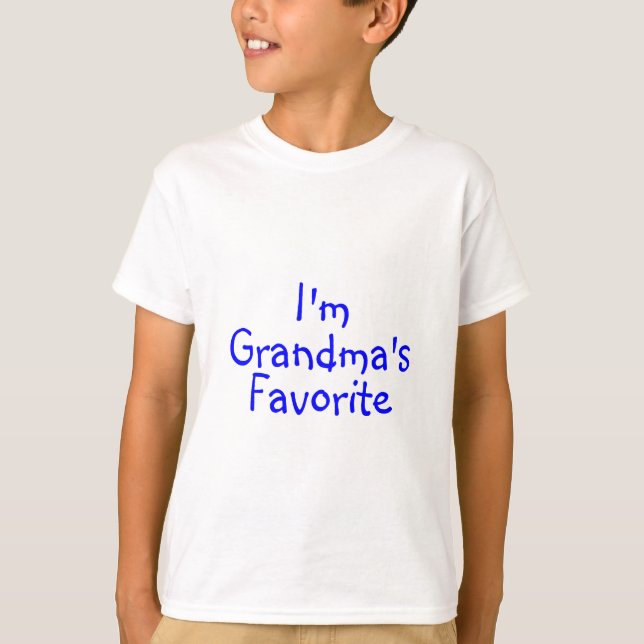 T-shirts Im azul favorito das avós (Frente)