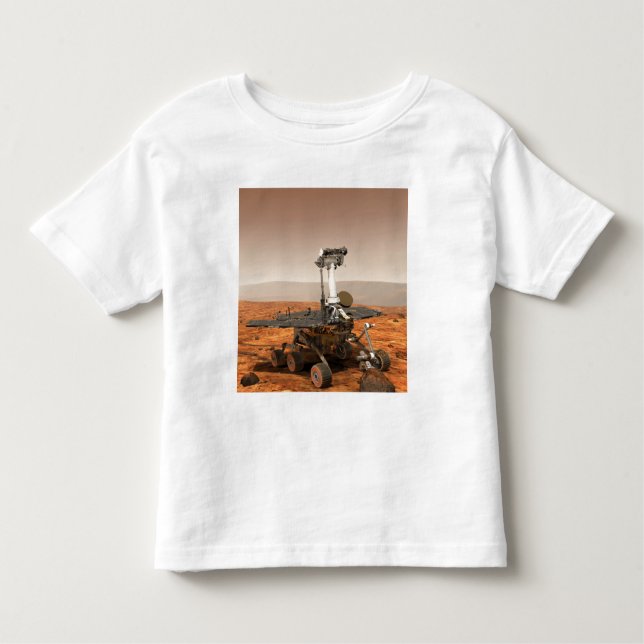 T-shirts Imagem artística de Mars Rover (Frente)