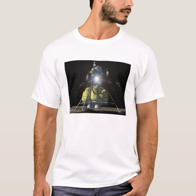 T-shirts Imagem artística de uma nova nave espacial para a  (Frente)