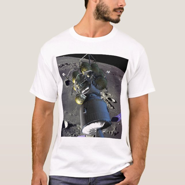 T-shirts Imagem artística de uma nova nave espacial para a  (Frente)