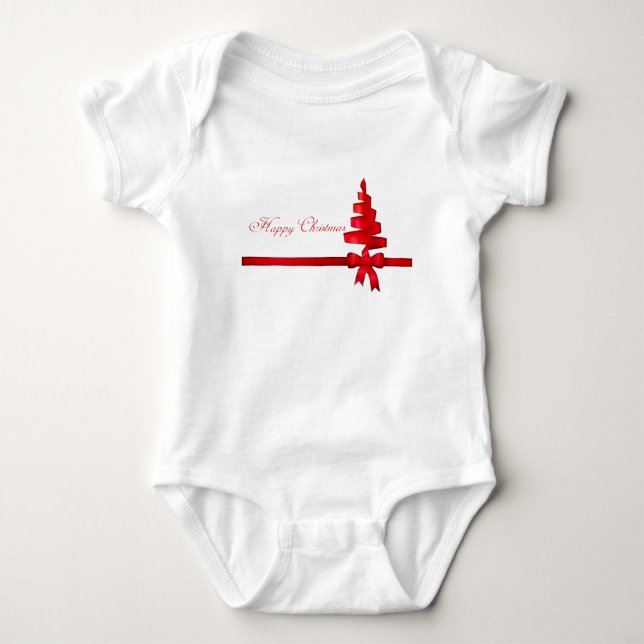 T-shirts Imagem de Natal para Criança Creeper White (Frente)