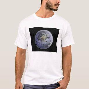 T-shirts Imagem digitalmente melhorada da Terra do Cheio