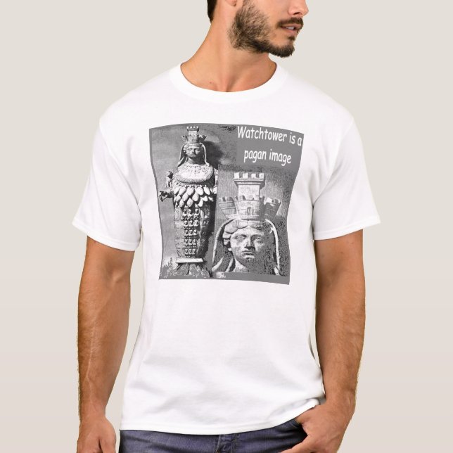 T-shirts imagem do pagan da torre de vigia do tshirt (Frente)