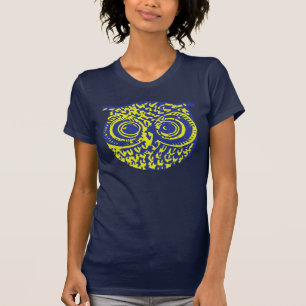 T-shirts imagem do pássaro da coruja