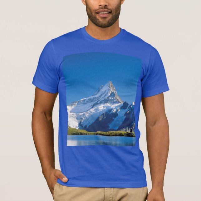 T-shirts Imagens suíças - lago glacial (Frente)