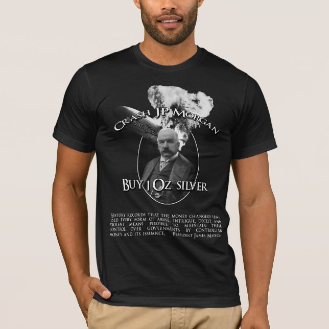 T-shirts Impacto JP Morgan com citações de Madison (Frente)