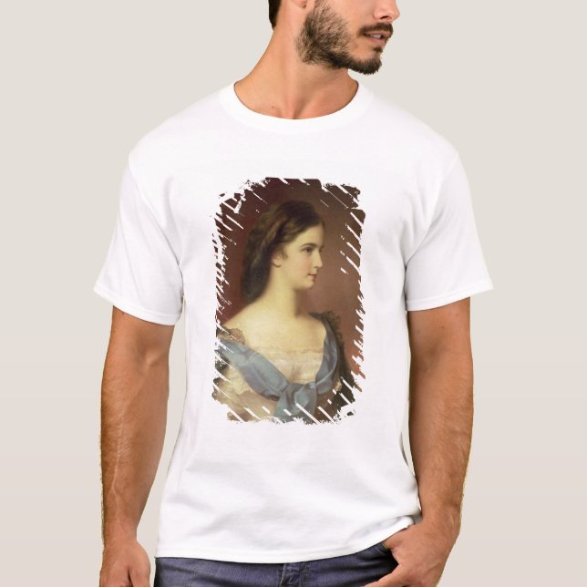 T-shirts Imperatriz Elizabeth de Baviera como uma jovem (Frente)