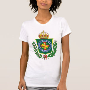 T-shirts Império da camisola de alças do emblema de Brasi