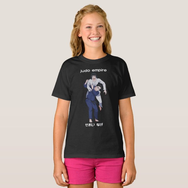 T-shirts Impressão branco de Seoi Nage das meninas do (Frente Completa)