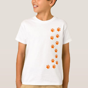 T-shirts impressão da pata - adicione seu próprio nome ou r