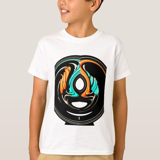 T-shirts Impressão de Arte de Padrão Tradicional Africano (Frente)