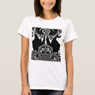T-shirts Impressão de Arte Negra e Branca Africano