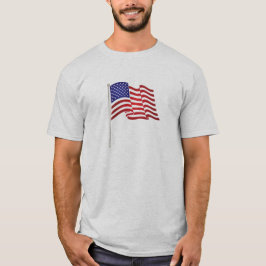 T-shirts Impressão de bandeira muito patriótica e,...nós su