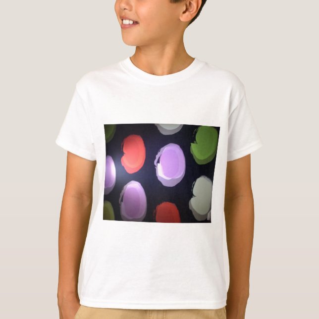 T-shirts Impressão de Bolinhas de de  de Padrão Moderno Col (Frente)