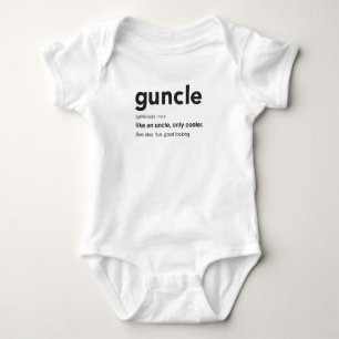 T-shirts Impressão de Definição de Guncle Engraçado