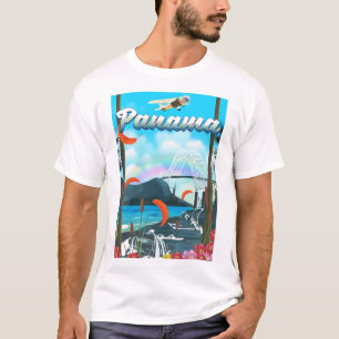 T-shirts impressão de férias no rio Panamá