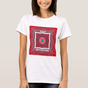 T-shirts Impressão de Padrão de Cultura Sindhi Tradicional