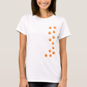 T-shirts impressão de pata - adicione seu próprio nome ou r