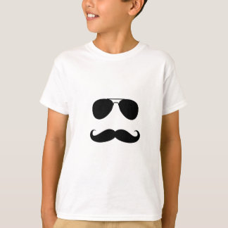 T-shirts Impressão engraçado da cara do bigode