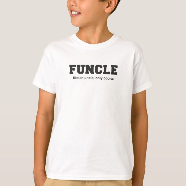 T-shirts Impressão engraçado da faculdade de Funcle (Frente)