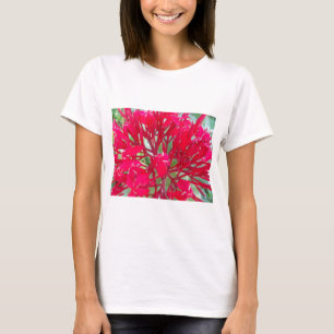 T-shirts Impressão/Gráfico de Linda Flor de Sangue Milkweed